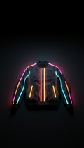LED-accented bomber jacket