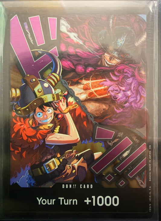 DON!! Card (Alternate Art) (Luffy and Loki)(Purple)